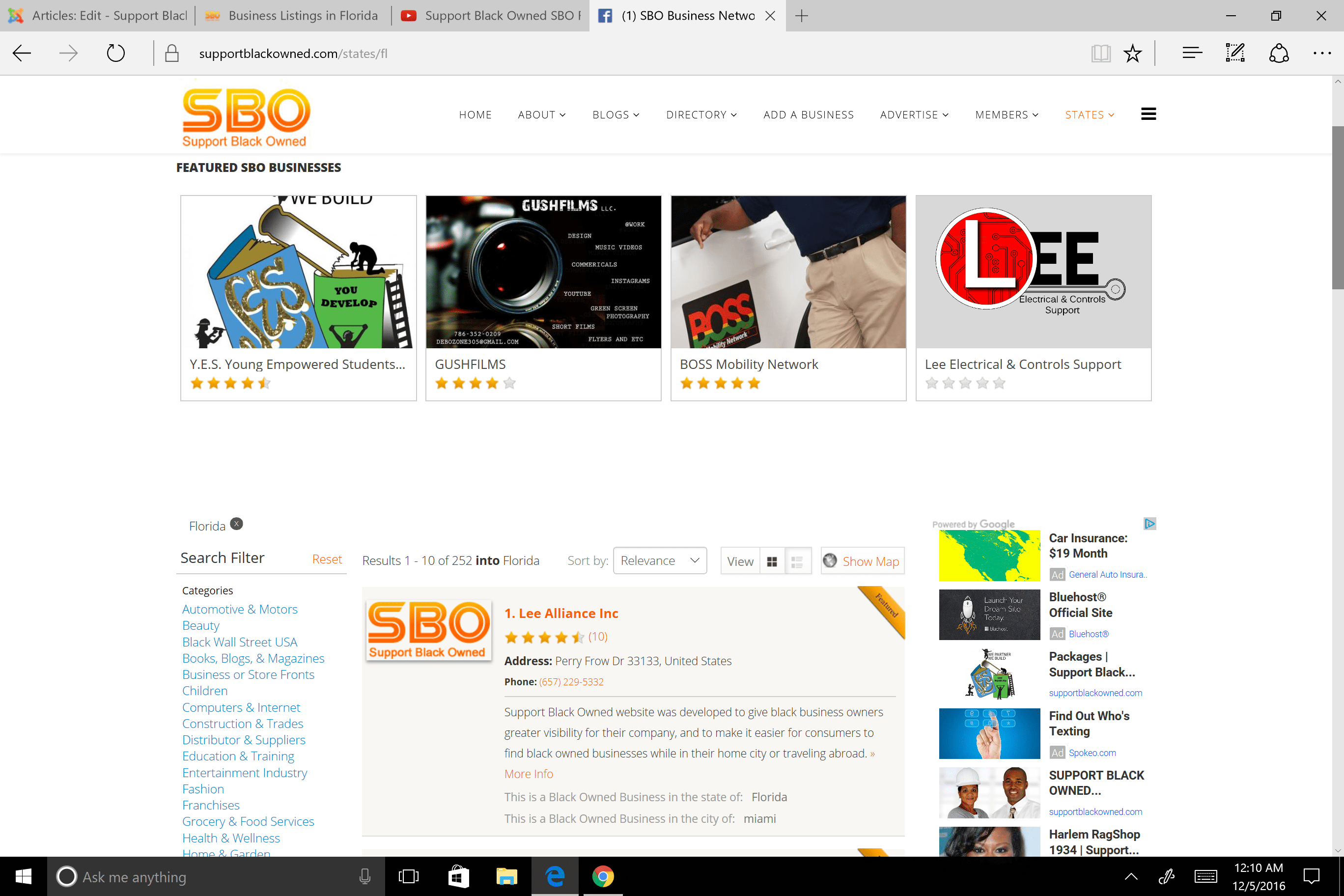 SBO and Florida Black Businesses